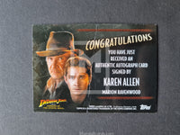 2008-Topps-Indiana-Jones-And-The-Crystal-Skull-Autograph-Card-Karen-Allen-Marion-Ravenwood-Damaged-Back