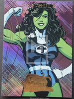 2008-Upper-Deck-Marvel-Masterpieces-Insert-Trading-Card-Fleer-Marvel-Heroines-MH6-of-9-She-Hulk-Front