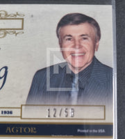 2008 Donruss Americana Celebrity Cuts Century Silver Parallel Trading Card 93 Walter Koenig 12/50 Number