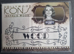 2008 Donruss Americana Celebrity Cuts Trading Card Hollywood Icons Gold Parallels Natalie Wood HI-NW 2/25 Front