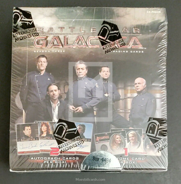 2008 Rittenhouse Archives Battlestar Galactica Season Three Trading Card Box Front