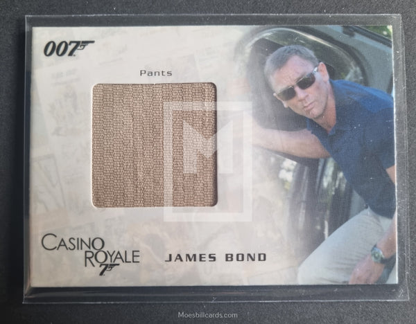 2008 Rittenhouse Archives James Bond in Motion Costume Trading Card SC03 Pants 491/777 Front