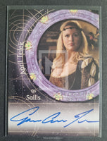 2008 Rittenhouse Archives Stargate SG1 Season 10 Autograph Trading Card A107 April Telek as Sallis Front