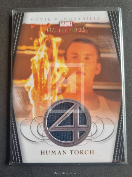 2008 Upper Deck Marvel Masterpieces Set 2 Fantastic Four Memorabilia Trading Card FF3 Human Torch Front