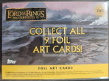 Topps Lord of the Rings Masterpieces II trading card box with mountain landscape illustration