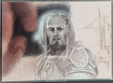 2008_Topps_LOTR-Lord_Of_The_Rings_Masterpieces_2_Alan_Lee_Silver_Foil_Art_Insert_Trading-Card-_3of9_Theoden_Front