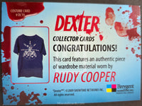 2009-Breygent-Marketing-Dexter-Season-1-One-Costume-Trading-Card-DC19-Rudy-Cooper-T-Shirt-Back