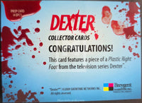 2009-Breygent-Marketing-Dexter-Season-1-One-Prop-Trading-Card-DCP1-Plastic-Foot-Back-Blood