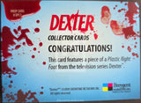 2009-Breygent-Marketing-Dexter-Season-1-One-Prop-Trading-Card-DCP1-Plastic-Foot-Back-Blood