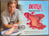 2009-Breygent-Marketing-Dexter-Season-1-One-Prop-Trading-Card-DCP1-Plastic-Foot-Front-Blood