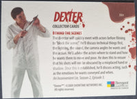 2009-Breygent-Marketing-Dexter-Season-One-1-Insert-Trading-Card-Behind-The-Scenes-DB4-SDCC-San-Diego-Comic-Con-Red-Foil-Back