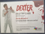 2009-Breygent-Marketing-Dexter-Season-One-1-Insert-Trading-Card-Dexter-The-Killer-DK2-SDCC-San-Diego-Comic-Con-Red-Foil-Back