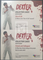 2009-Breygent-Marketing-Dexter-Season-One-1-Insert-Trading-Card-Dexters-Group-DG1-DG2-Set-Back