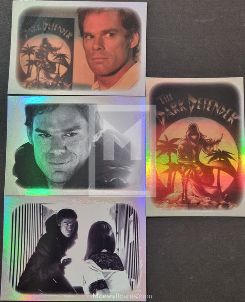 2009-Breygent-Marketing-Dexter-Season-One-1-Insert-Trading-Card-The-Dark-Defender-DD1-DD4-Front