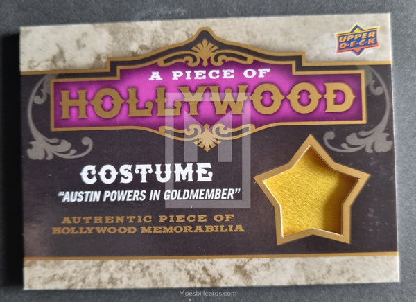 2009 Upper Deck A Piece of History A Piece of Hollywood Costume Memorabilia POH-MM Austin Powers Mike Myers Goldmember Front