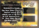 Harry Potter cinema film card with text and film strip