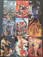 2010-Rittenhouse-Archives-Marvel-70th-Anniversary-Insert-Trading-Card-Tribute-Captain-America-T1-T9-Set-Front