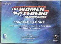 2013-Cryptozoic-DC-Comics-The-Women-Of-Legend-Totally-Fabricated-Wardrobe-Trading-Card-TF-04--Batgirl-Back