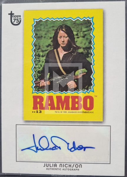 2013-Topps-75th-Anniversary-Autograph-Trading-Card-Rambo-Julia-Nickson-Front