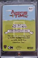 2014 Cryptozoic Adventure Time Autograph Trading Card A18 Kerri Kenney Silver Bear Back