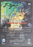 2014 Cryptozoic Entertainment DC Epic Battles Insert Trading Card Metal Parallel 22 Bloodlines Back