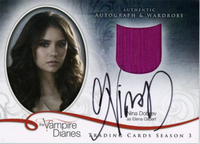 2014 Cryptozoic The Vampire Diaries Season 3 Trading Card Nina Dobrev Autograph Wardrobe Card Sample