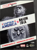 2014_Rittenhouse_archives_Marvel_Comics_Universe_2014_INsert_Trading_Card_Greatest_Battles_Captain_America_Red_Parallel_Expansion_Arnim_Zola_105_Back