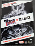 2014_Rittenhouse_archives_Marvel_Comics_Universe_2014_INsert_Trading_Card_Greatest_Battles_Thor_Expansion_Red_Hulk_99_Back