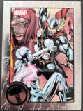2014_Rittenhouse_archives_Marvel_Comics_Universe_2014_INsert_Trading_Card_Greatest_Battles_Thor_Expansion_Silver_Surfer_96_Front