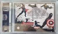Trading card featuring Marvel's 'Avengers: Age of Ultron' with a PSA logo
