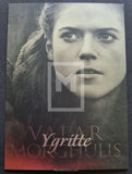 Card featuring a character with a close-up of the face and text 'Ygritte' on a dark background.