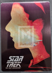 2015 Rittenhouse Archives Star Trek The Next Generation TNG Portfolio Prints Series 1 Insert Trading Card Silhouette Gallery Metal SG3 Counselor Deanna Troi 10/100 Front