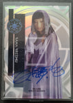 2015 Topps Star Wars High Tek Autograph Trading Card 49 Bai Ling as Bana Breemu Form 1 Pattern 1 Emperors Throne Room Window Front