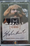 2016 Cryptozoic The Hobbit Battle of the Five Armies Bombur Stephen Hunter Autograph Trading Card Front