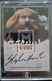 2016 Cryptozoic The Hobbit Battle of the Five Armies Bombur Stephen Hunter Autograph Trading Card Front