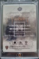 2016 Cryptozoic The Hobbit Battle of the Five Armies Oin Dwarf John Callen Autograph Trading Card Back