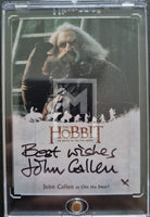 2016 Cryptozoic The Hobbit Battle of the Five Armies Oin Dwarf John Callen Autograph Trading Card Front
