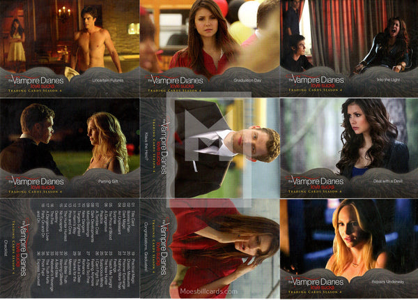 vampire diaries trading cards binder 2014 Vampire Diaries Season 4 Trading Card Set