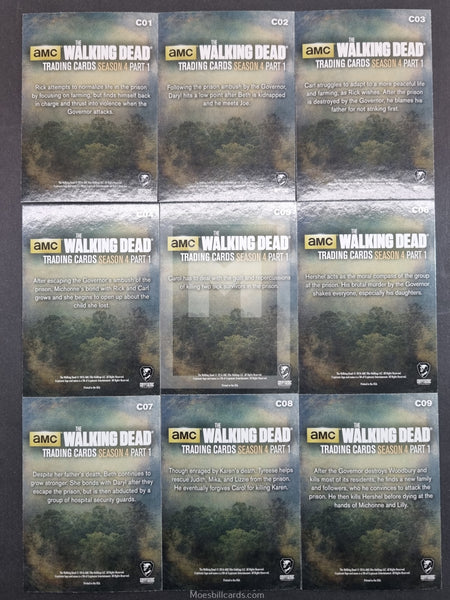 Cryptozoic Walking Dead Season 4 Character Set | Moesbill Trading Card Moesbill Cards Cryptozoic Walking Dead Season 4 Character Set | Moesbill Trading Card Moesbill Cards