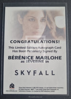 2016 Rittenhouse Archives James Bond Spectre Autograph Trading Card Full Bleed Berenice Marlohe as Severine Skyfall Back