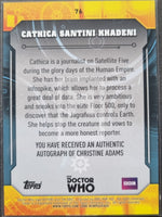 2017-Topps-Doctor-Who-Signature-Series-Autograph-Trading-Card-76-Cathica-Santini-Khadeni-Christine-Adams-Back