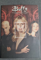 Cover of 'Buffy the Vampire Slayer' with three characters against a red and black background.