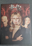 Cover of 'Buffy the Vampire Slayer' with three characters against a red and black background.