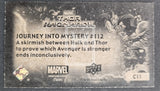 Marvel Thor Ragnarok trading card with character illustration and text