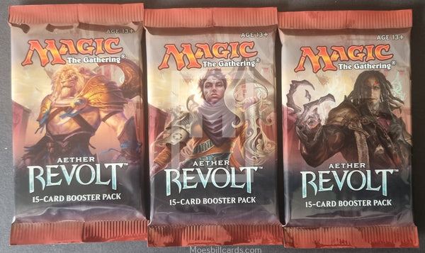 2017 Wizard of the Coast WOTC Magic The Gathering Aether Revolt Trading Card Pack Art Set Front