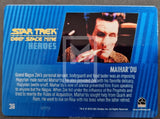 2018 Rittenhouse Archives Star Trek Deep Space Nine Insert Trading Card Metal Parrallel Base 36 7/75 Back