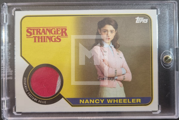 2018 Topps Stranger Things Season 1 One Costume Relic Card R-NW Nancy Wheeler Front