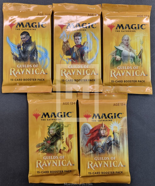 2018 Wizard of the Coast WOTC Magic The Gathering Guilds of Ravnica Trading Card Pack Art Set Front