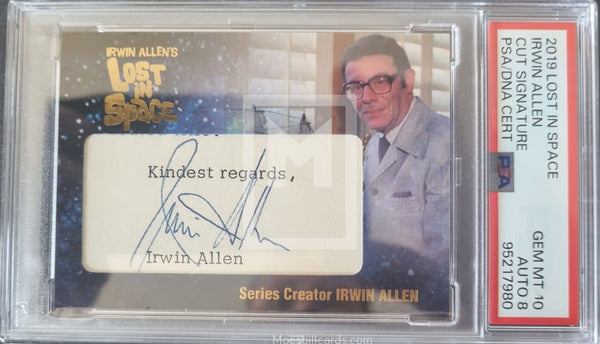 2019 Lost In Space (LIS) Creator Irwin Allen Cut Signature Autograph Trading Card - Auto - 18 produced only