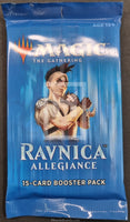 2019 Wizard of the Coast WOTC Magic The Gathering Ravnica Allegiance Trading Card Pack Art Set Front